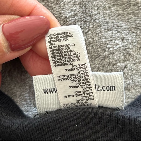 American Apparel Rhinestud Heart Embellished Shirt - Picture 5 of 6